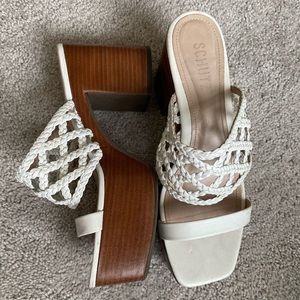 Schutz platform sandals run a